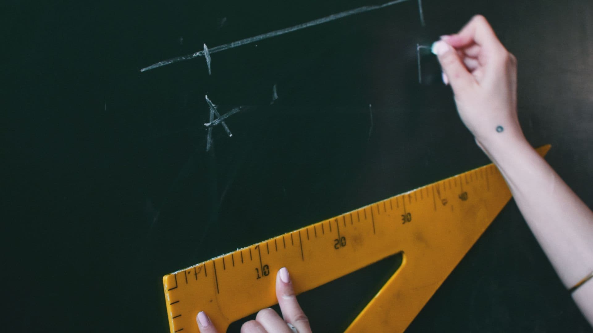 Mathematics blackboard equations